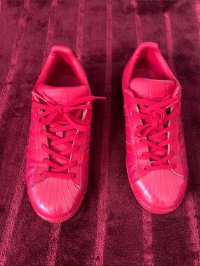 adidas Women's Superstar Sneaker - Red